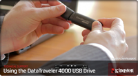 Using the DataTraveler 4000 USB Flash Drive