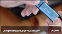 Using the DataTraveler Vault Privacy USB Flash Drive