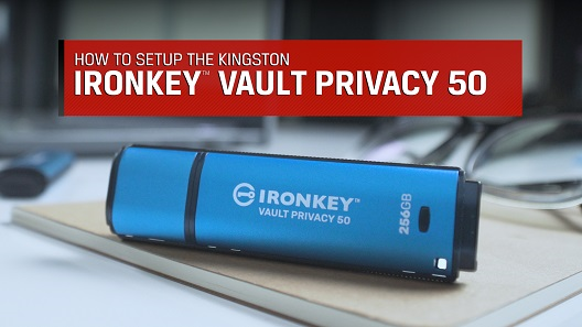 How To Setup the Kingston IronKey™ Vault Privacy 50 Encrypted USB Flash Drive