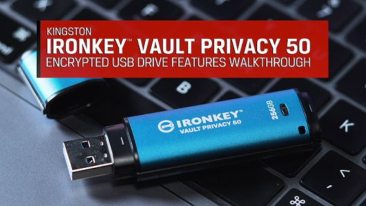 Kingston IronKey™ Vault Privacy 50 Encrypted USB Drive Features Walkthrough