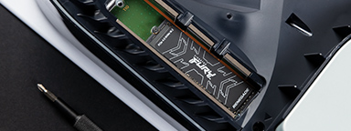 Kingston FURY Renegade SSD installed in a PlayStation 5 Gaming Console