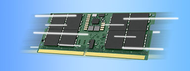A Kingston 1Rx8 DDR5 DRAM module