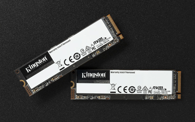 Kingston NVMe SSD installed in a PC