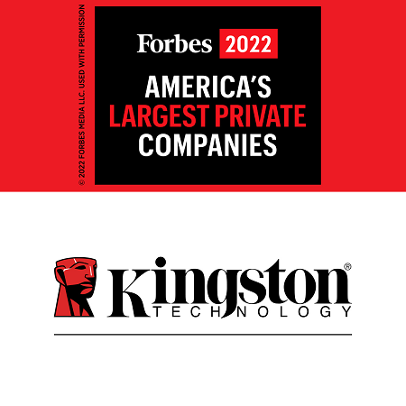 Forbes ranks Kingston Technology one of America’s Largest Private Companies for 2022 and the only “Technology Hardware & Equipment” company in the top 25 of the list