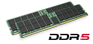 โมดูลหน่วยความจำ DRAM DDR5 สองตัว