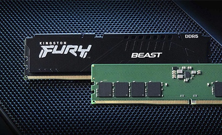 โมดูลหน่วยความจำ Kingston ValueRAM และ Kingston Beast DDR5