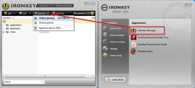 IronKey Identiy Manager will no longer restore or backup data for S250 Personal and D250 Personal encrypted USB flash drives to the online vault after January 1, 2021