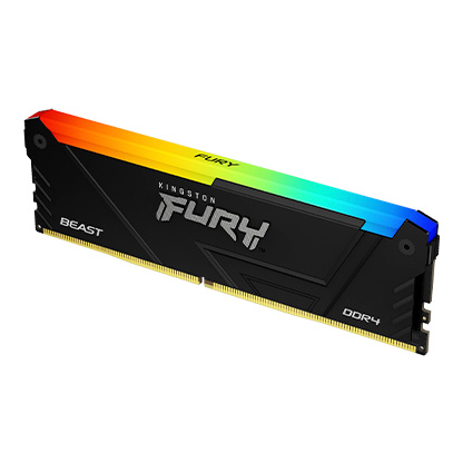 Kingston FURY Beast DDR4 RGB Memory 8GB 128GB 2666MT s 3733MT s