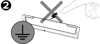 Always touch an unpainted and grounded metal object or use a grounded antistatic wrist strap to prevent electrostatic discharge (ESD).