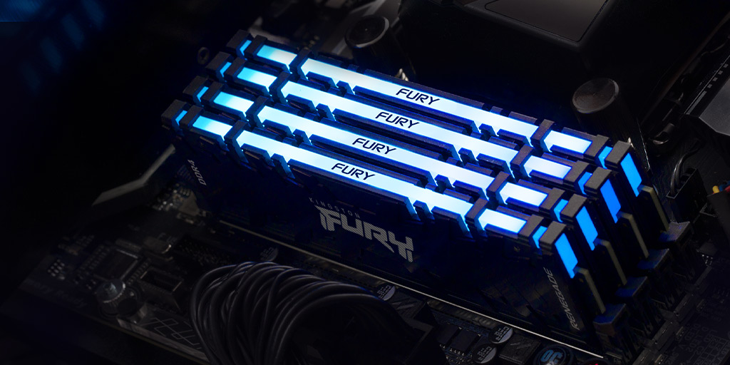 Kingston FURY Beast RAM RGB 8GB 16GB 3200MHz DDR4 RAMs CL16 Desktop Memory  Single Stick KF432C16BBA/8 3600MHz