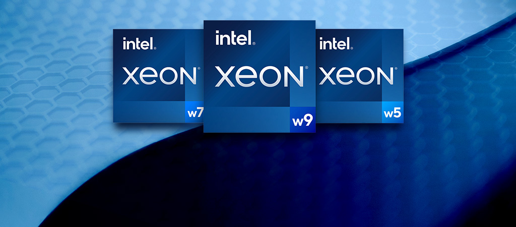 โลโก้ Intel Xeon สำหรับผลิตภัณฑ์ซีรีส์ w7, w9 และ w5