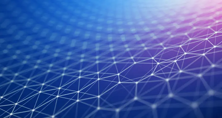 White lines connect to other nodes on a blue surface to symbolize NAND management.