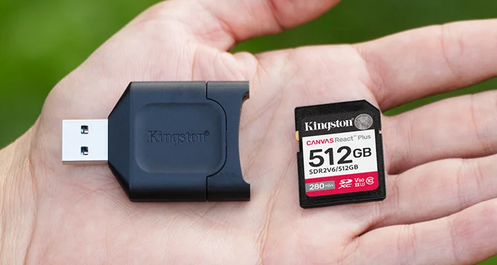 Lettore di schede SD, Kingston MLP, lettore di schede USB-A, USB 3.2 Gen 1, USB-A