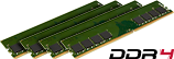 Dört DDR4 Bellek Modülü