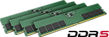 Dört DDR5 Bellek Modülü