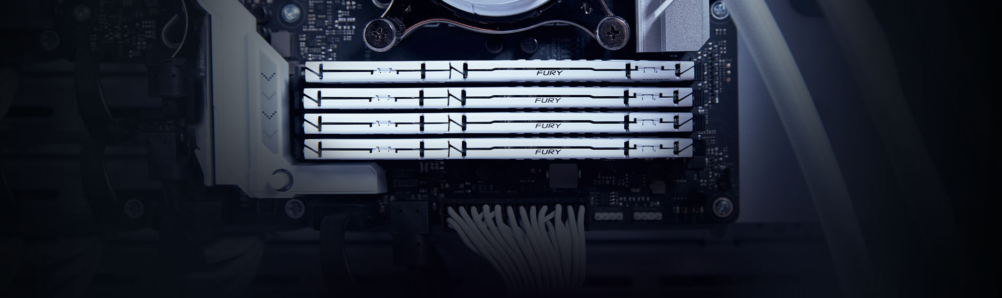 Kingston FURY Beast DDR5 has a low-profile white heat spreader to disperse heat effectively without taking up valuable space.