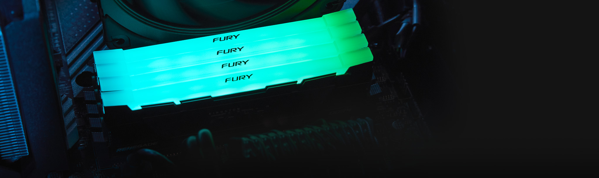 หน่วยความจำ Kingston FURY Renegade DDR4 RGB พร้อมโลโก้ Infrared Sync