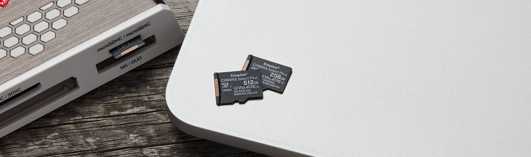 microSD のクローズアップ画像