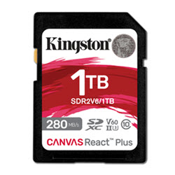 Kingston Canvas React Plus V60 1TB memory card