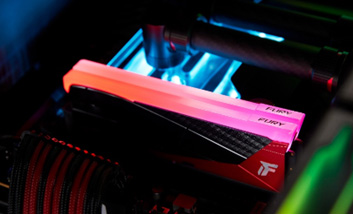 Kingston FURY DDR5 Limited Edition memory installed in an RGB motherboard