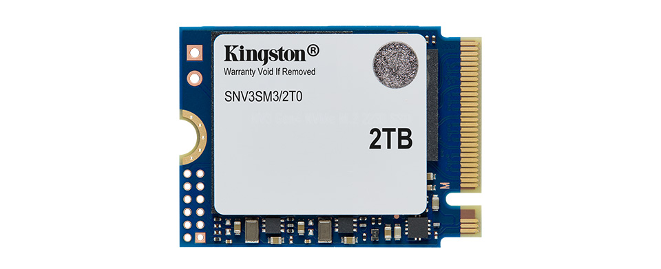 Kingston Adds New Form Factor to NV3 PCIe 4.0 NVMe SSD Kingston NV3 in the new 2203 form factor