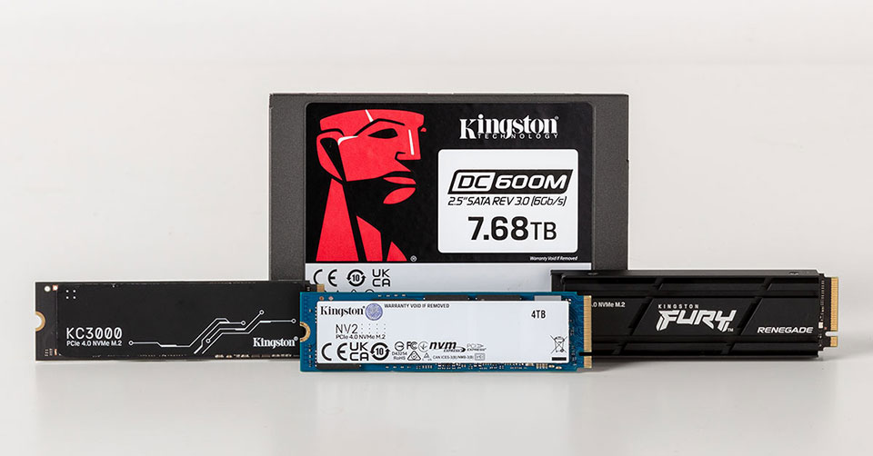 Kingson's SSD product line for 2024: DC600M, KC3000, NV2, FURY Renegade SSD