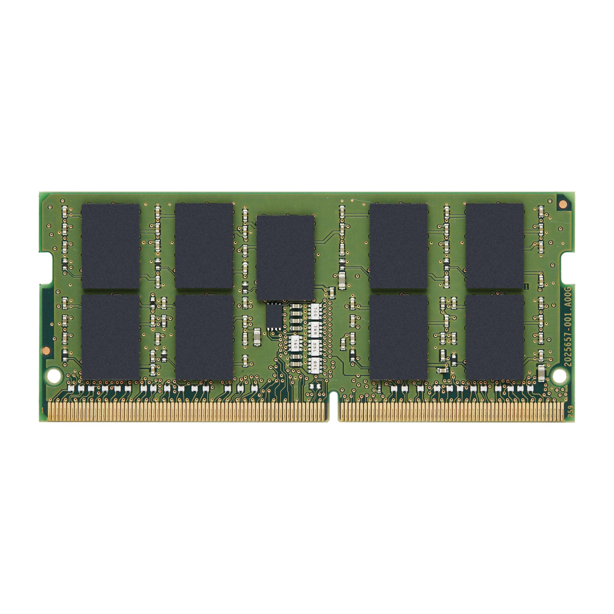 Kingston サーバーメモリ：DDR4 3200MT/s ECC Unbuffered SODIMM