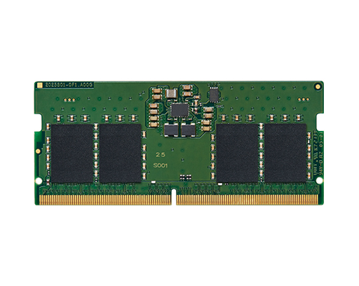 Kingston Memory: DDR5 5200MT/s Non-ECC Unbuffered SODIMM 