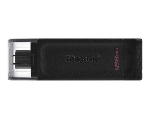PENDRIVE KINGSTON 128GB USB-C 3.2 DT70 NEGRO - miniatura 2