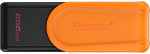 256GB Portable USB 3.2 Gen 1 DataTraveler Exodia S (Black/Orange)