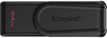64GB Portable USB 3.2 Gen 1 DataTraveler Exodia S (Black/Black)