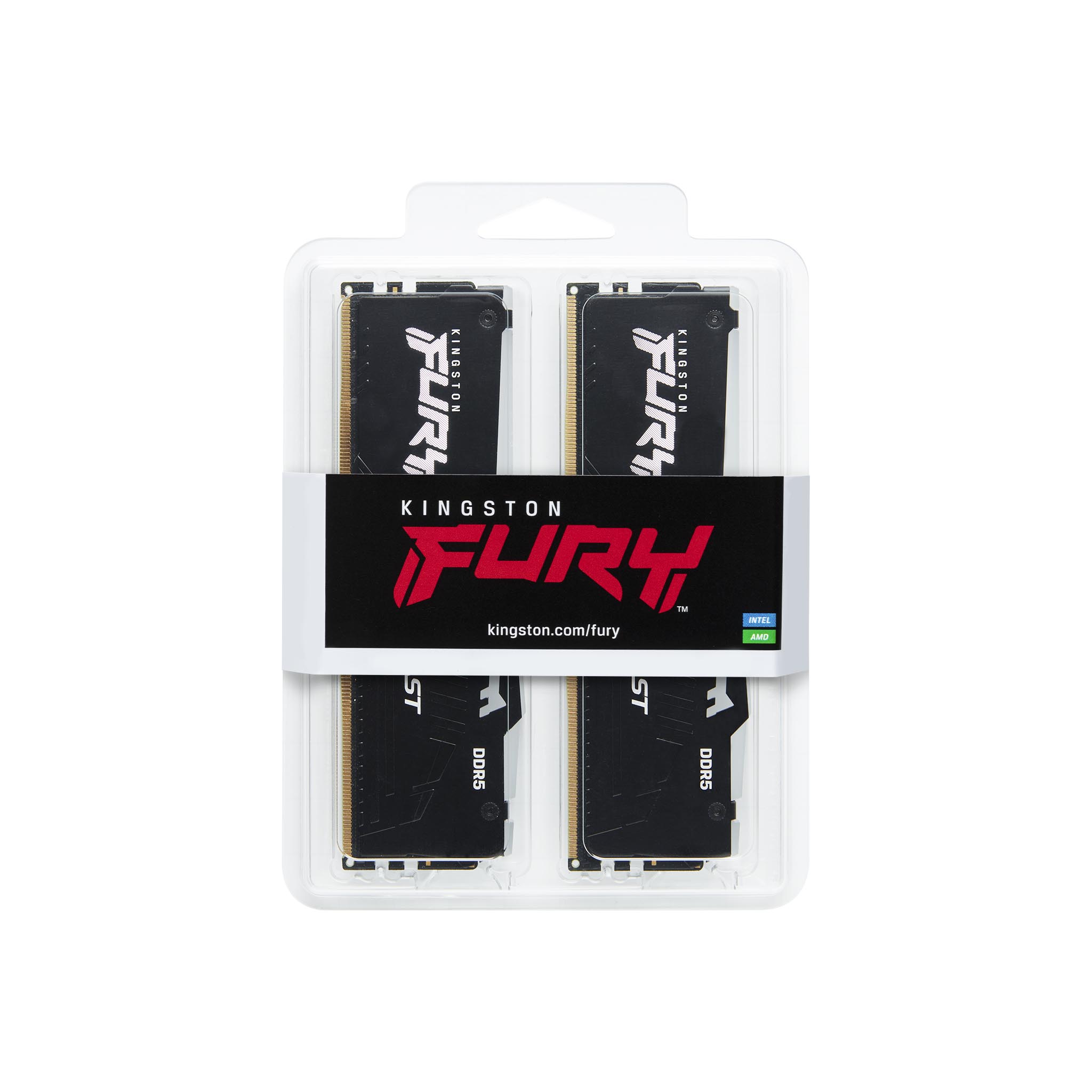 Kingston FURY Beast DDR5 5600 64GB(32GBx2) RGB Desktop Overclocking  Memory-White (KF556C36BWEAK2-64) 