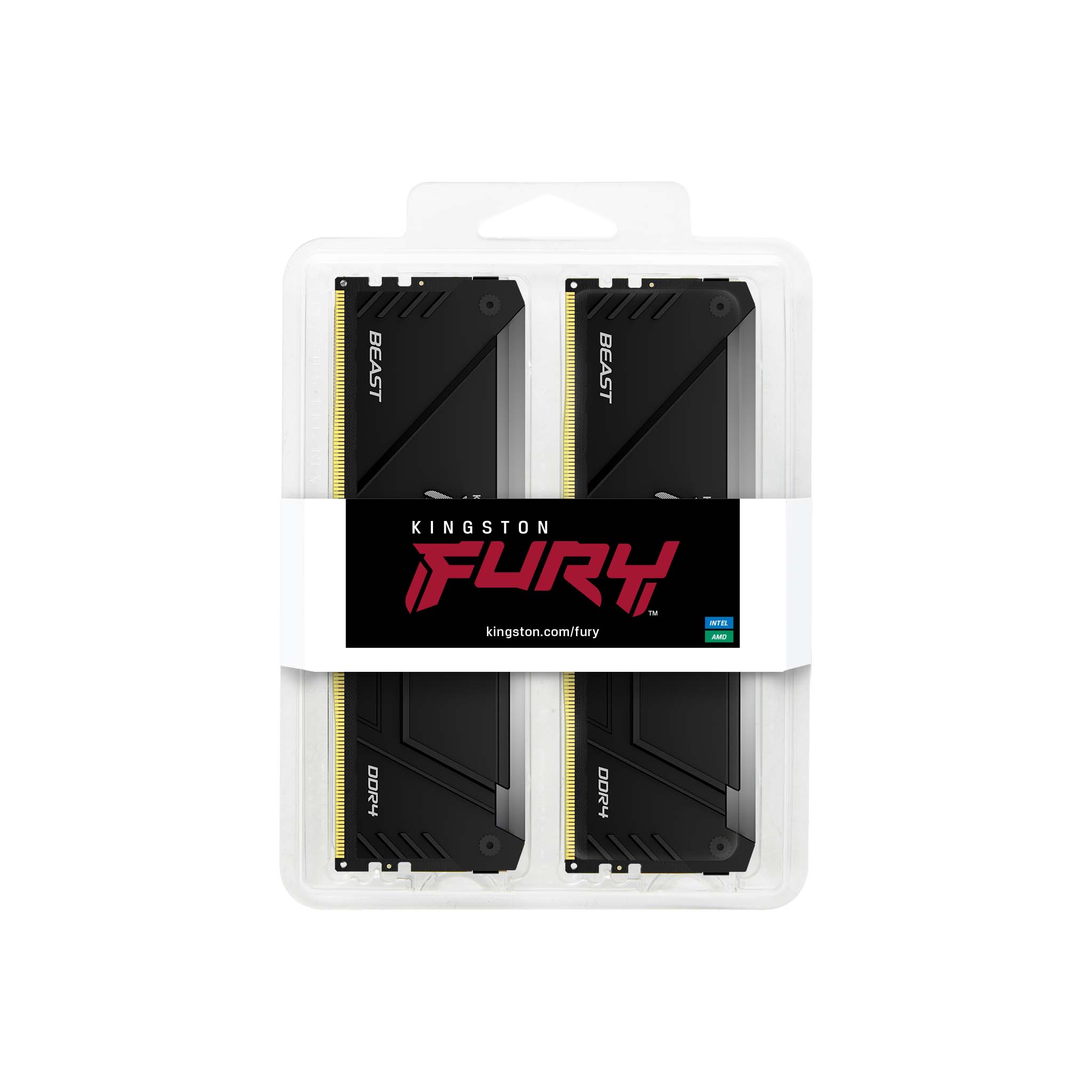 DataBlitz - Kingston Fury Beast 8GB (1X8GB) DDR4 RGB SE 3600MT/S Memory  (White) (KF436C17BWA/8)