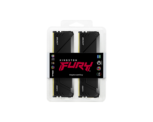Kingston - Barrette Mémoire Fury DDR4 3600 Mhz 16Go RGB DIMM