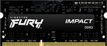 4GB (1x4GB) DDR3 1866MT/s CL11 FURY Impact Black PnP