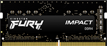 16GB (2x8GB) DDR4 2666MT/s CL15 FURY Impact Black             