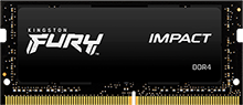 16GB (1x16GB) DDR4 2666MT/s CL15 FURY Impact Black             