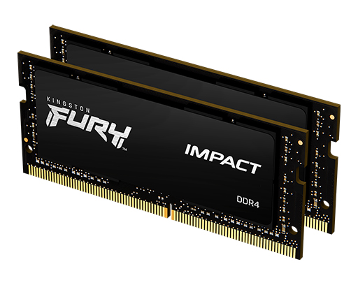 FURY Impact DDR4 SODIMM メモリ– 8GB-64GB/3200MT/秒 - Kingston