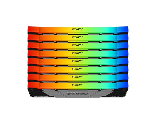 Kingston FURY™ Renegade DDR4 RGB メモリ – 8GB～256GB 3000MT/s