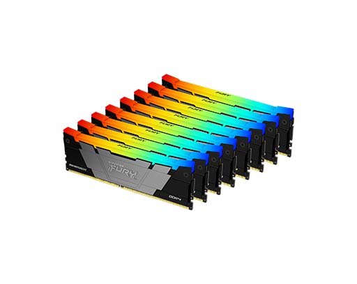 未使用　Kingston DDR4メモリ FURY Renegade 8GBx2 FURY_Renegade_RGB_Black_DDR4_8