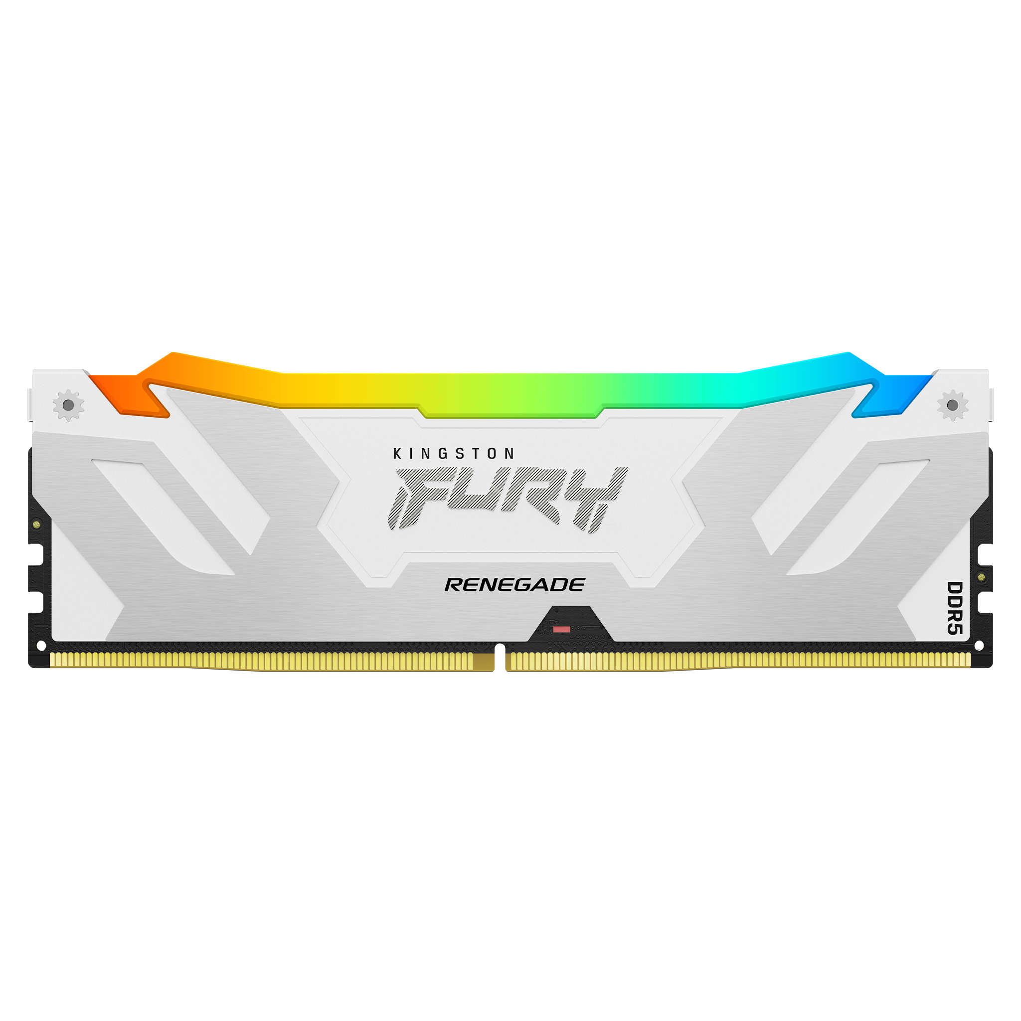 Kingston Fury Renegade White RGB - 2 x 16 Go (32 Go) - DDR5 7200 MHz - CL38  - Mémoire Kingston sur