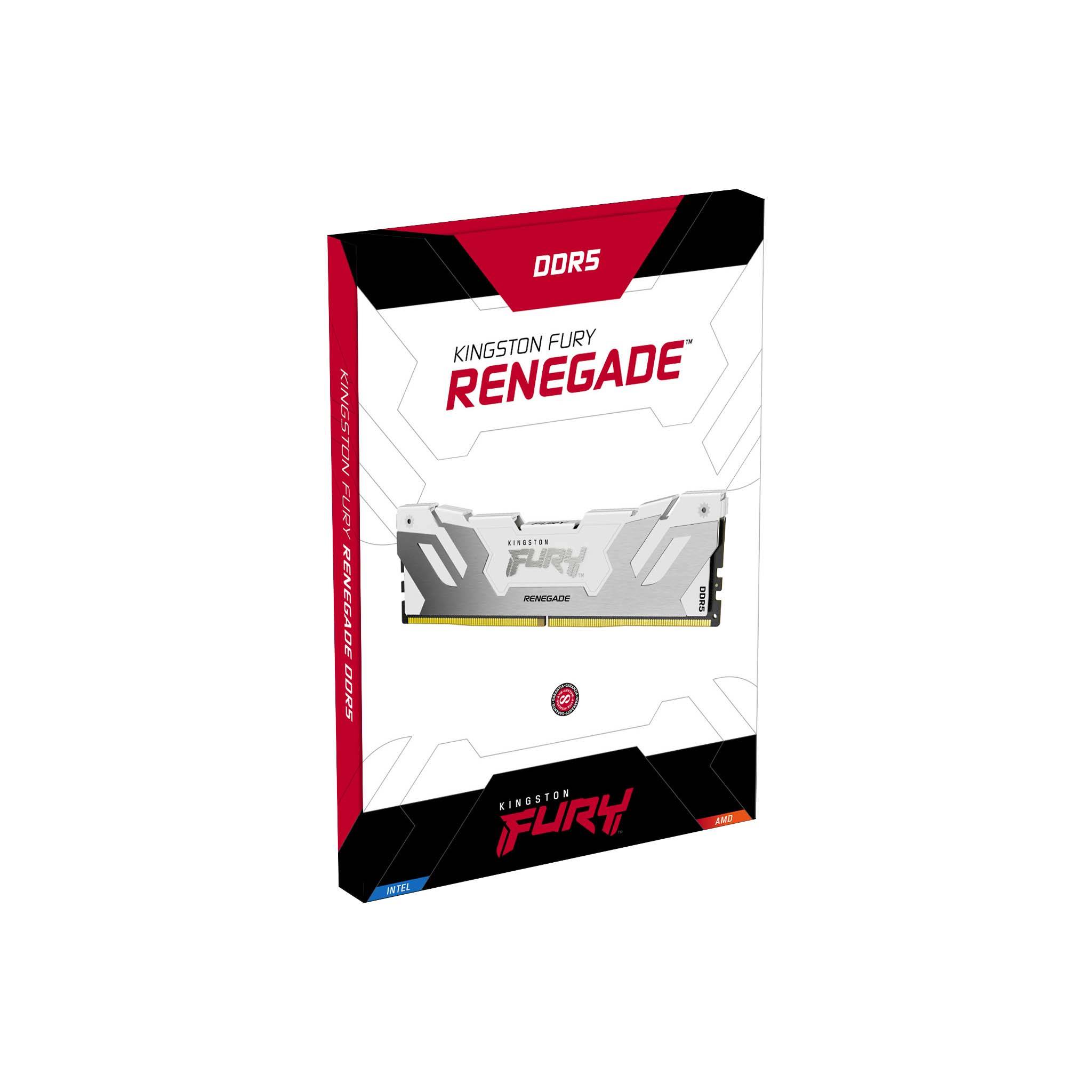 Kingston FURY Renegade RGB 32 Go (2 x 16 Go) DDR5 7200 MHz CL38 - Blanc -  Mémoire PC - LDLC
