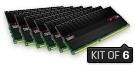 T1 -  24GB Kit*(6x4GB) -  DDR3 1600MT/s XMP CL9 DIMM