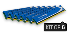 Genesis -  24GB Kit*(6x4GB) -  DDR3 1600MT/s XMP CL9 DIMM