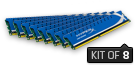 Genesis -  64GB Kit*(8x8GB) -  DDR3 1600MT/s XMP CL9 DIMM
