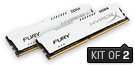 HyperX FURY Memory White       -  8GB Kit*(2x8GB) -  DDR4 3200MT/s  CL18 DIMM