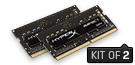 8GB 2666MT/s DDR4 CL14 SODIMM (Kit of 2) HyperX Impact