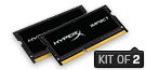 HyperX Impact SODIMM           -  8GB Kit*(2x4GB) -  DDR3 1866MT/s  CL10 SODIMM