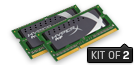 PnP -  8GB Kit*(2x4GB) -  DDR3 1600MT/s  CL9 SODIMM
