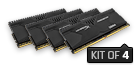 HyperX Predator (T2)           -  16GB Kit*(4x4GB) -  DDR4 2666MT/s XMP CL13 DIMM